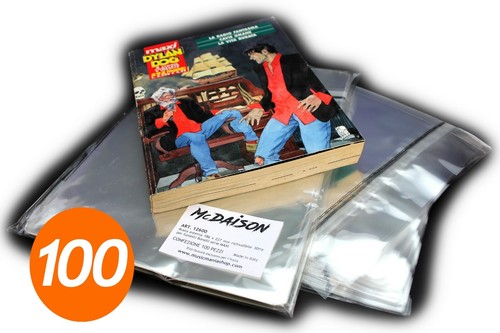 100 buste 186 227 fumetti - buste, mm